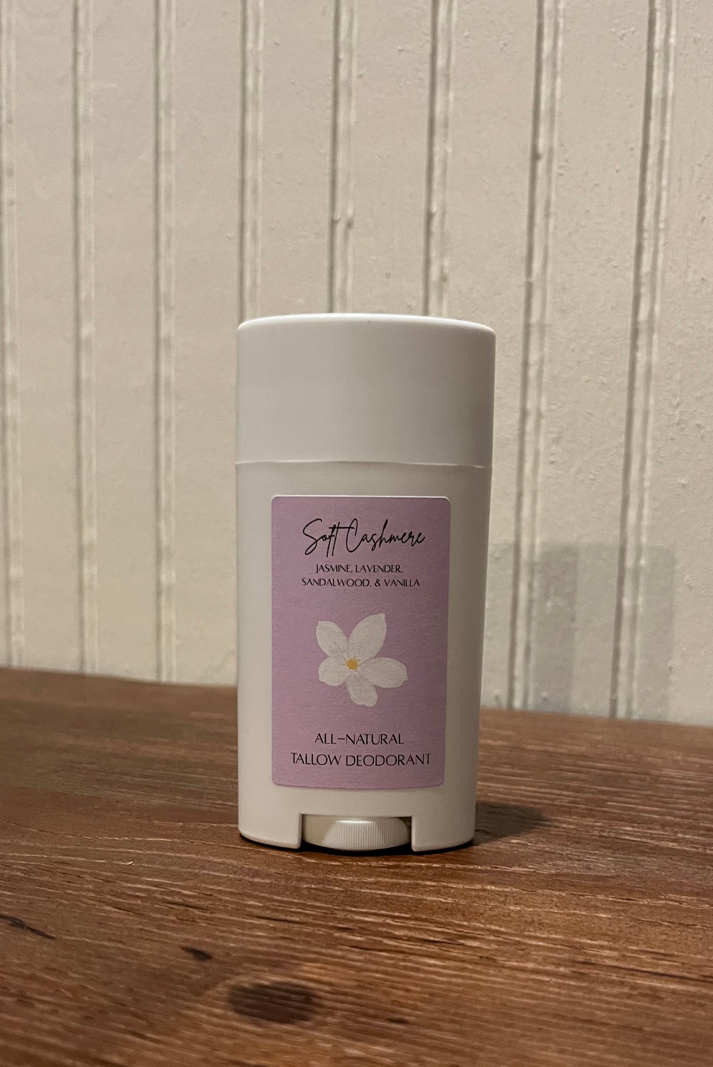 Soft Cashmere- All-Natural Tallow Deodorant, 2 oz.