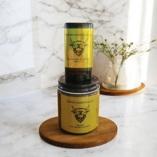 Sun Protection Duo- Tallow Sun Protection Balm- 4oz. and Tallow Sun Protection Face Stick .5 oz.