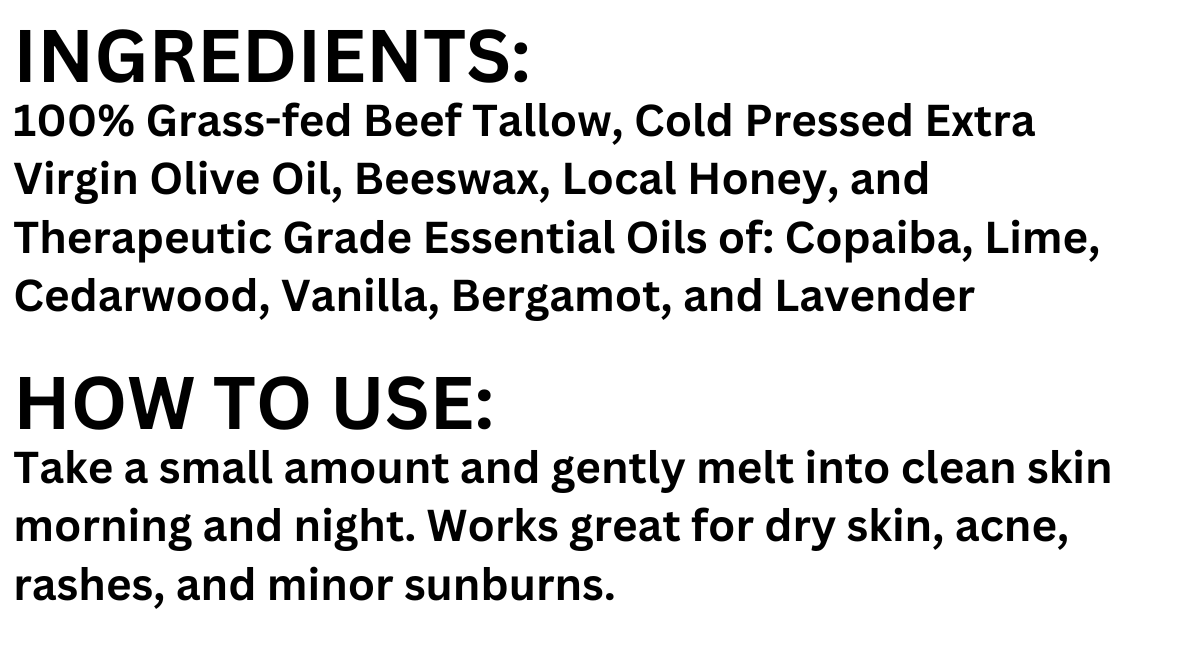 Care Free Whipped Tallow Lotion, 4 oz.
