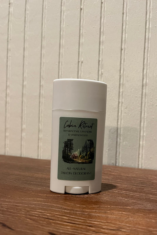 Cabin Retreat- All-Natural Tallow Deodorant, 2 oz.
