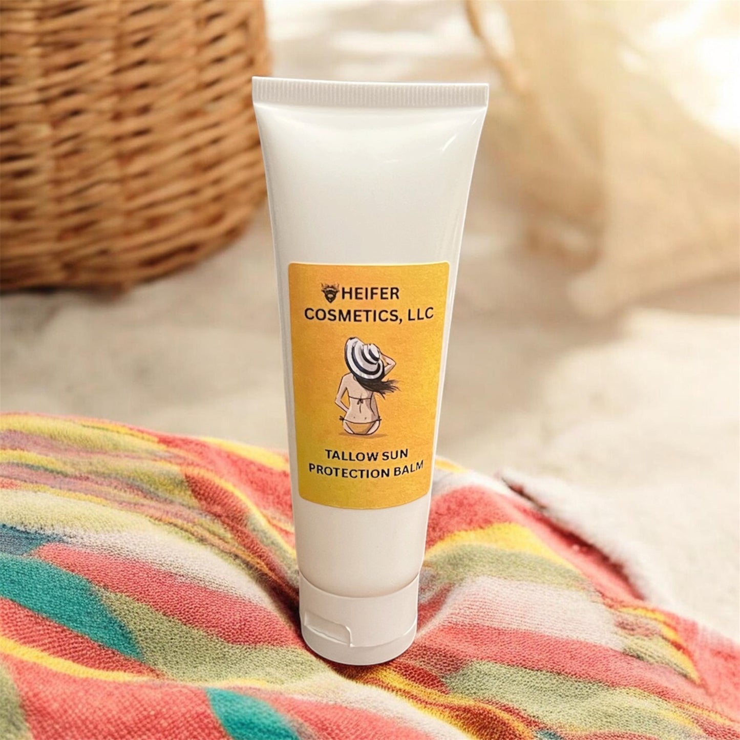 Sun Protection Trio- Tallow Sun Protection Balm 2 oz., Tallow Sun Protection Face Stick, .5 oz., and After Sun Care Tallow Balm 2 oz.